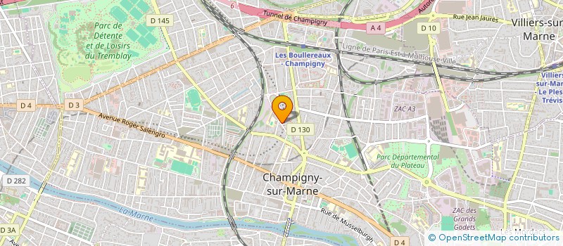 localisation de l'entreprise CANADA PEEWEE 94  CHAMPIGNY-SUR-MARNE