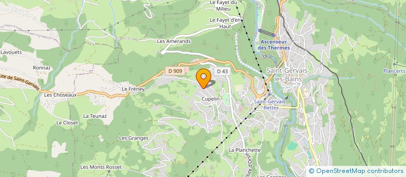 localisation de l'entreprise CANADEL  SAINT-GERVAIS-LES-BAINS