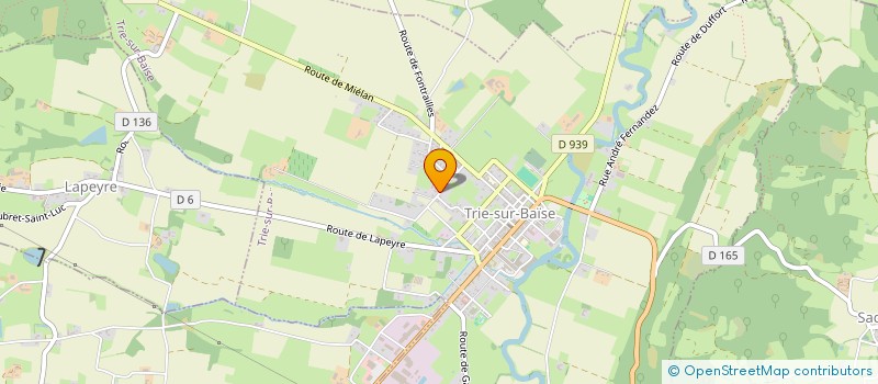 localisation de l'entreprise CANADELL DAVID ET JOHANN, CHARPENTE, COUVERTURE ET ZINGUERIE  TRIE-SUR-BAISE