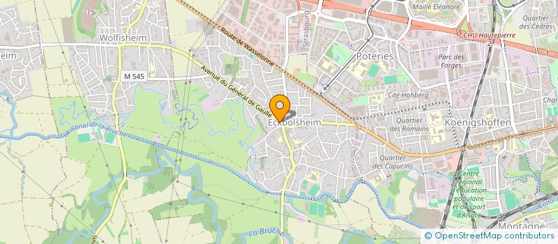 localisation de l'entreprise CANADO  ECKBOLSHEIM