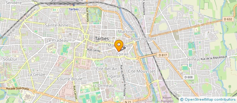 localisation de l'entreprise CANAEL  TARBES