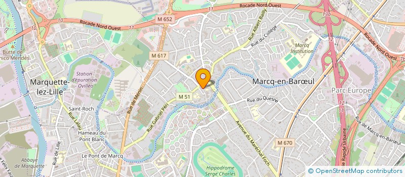 localisation de l'entreprise CANAILLE. S à MARCQ-EN-BARŒUL
