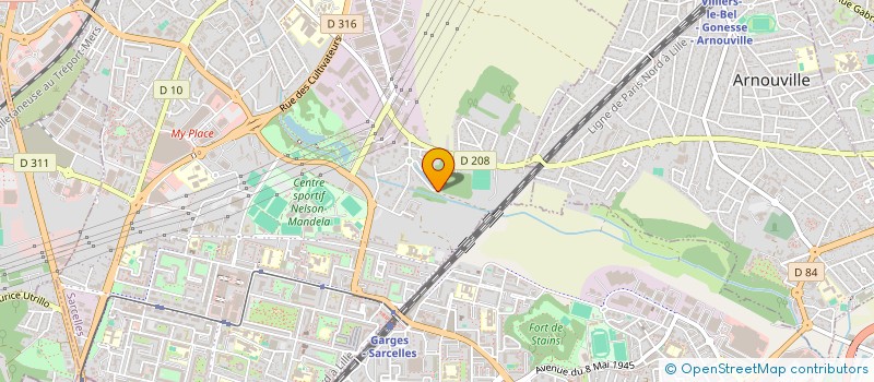 localisation de l'entreprise CANAILLES CREATIONS  SARCELLES
