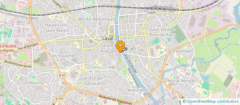 localisation de l'entreprise CANAL 102 - LAVAL FM à LAVAL