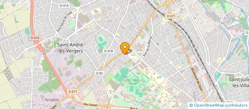 localisation de l'entreprise CANAL 32  SAINT-ANDRE-LES-VERGERS