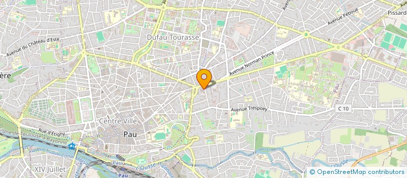 localisation de l'entreprise CANAL 64 à PAU