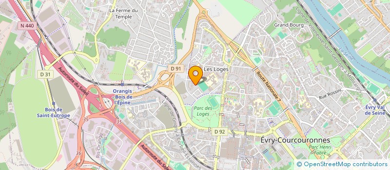 localisation de l'entreprise CANAL 94 à EVRY-COURCOURONNES