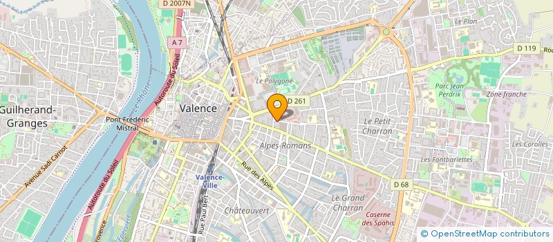 localisation de l'entreprise CANAL CHIPS à VALENCE