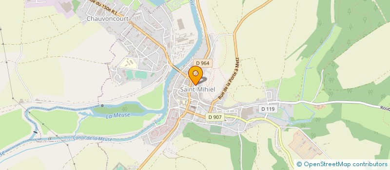 localisation de l'entreprise CANAL CONCEPT HABITAT  SAINT-MIHIEL