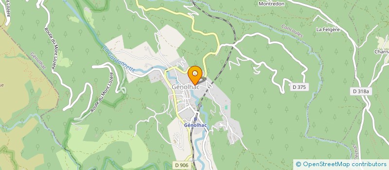 localisation de l'entreprise CANAL D'IRRIGATION DE BAYARDE  GENOLHAC