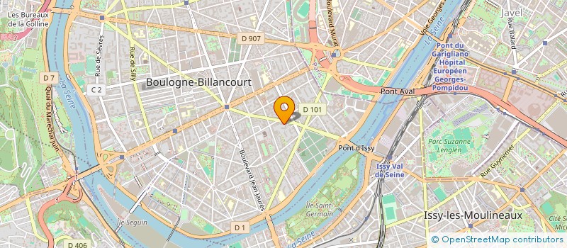 localisation de l'entreprise CANAL+ DA DROITS AUDIOVISUELS à BOULOGNE-BILLANCOURT