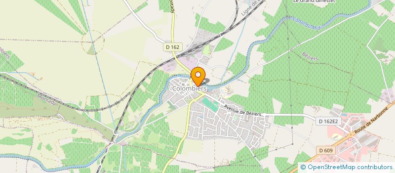 localisation de l'entreprise CANAL DU MIDI PRODUITS DU TERROIR à COLOMBIERS