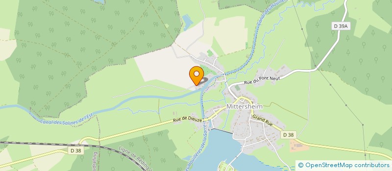 localisation de l'entreprise CANAL EVASION  MITTERSHEIM