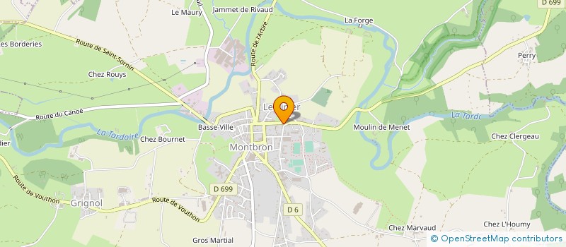 localisation de l'entreprise CANAL FRANCE MEDIA à MONTBRON