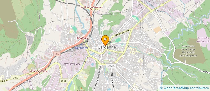 localisation de l'entreprise CANAL INNATTENDU AIRSOFT CIA à GARDANNE