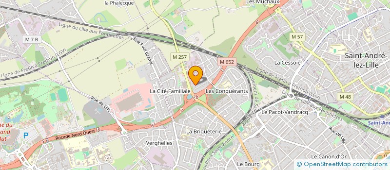 localisation de l'entreprise CANAL J à LAMBERSART