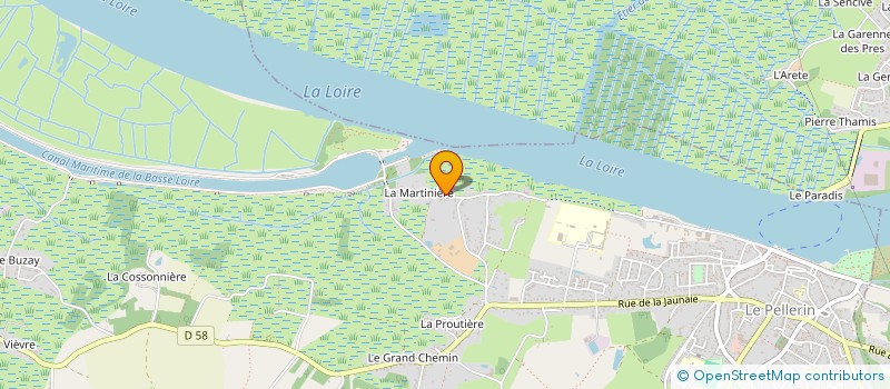 localisation de l'entreprise CANAL LA MARTINIERE  PELLERIN (LE)