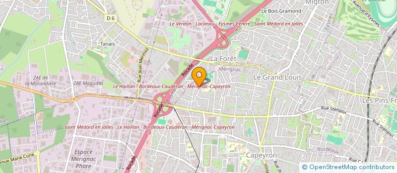 localisation de l'entreprise CANAL M  MERIGNAC