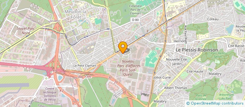 localisation de l'entreprise CANAL MARKET  CLAMART