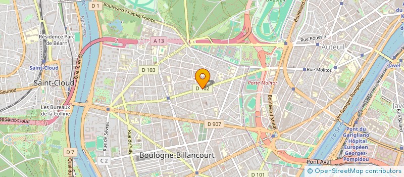 localisation de l'entreprise CANAL NEWS COMMUNICATION à BOULOGNE-BILLANCOURT