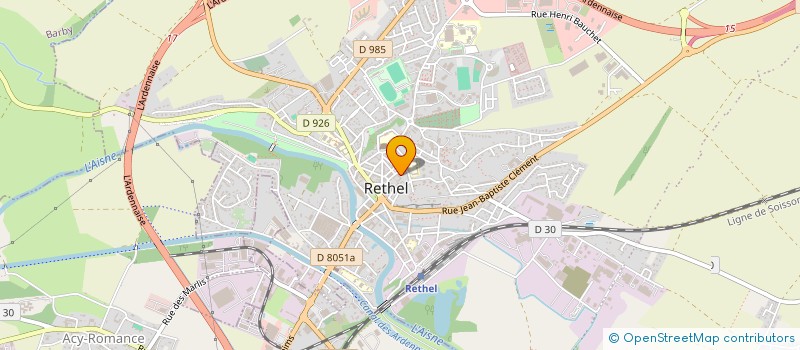 localisation de l'entreprise CANAL PARADIS  RETHEL