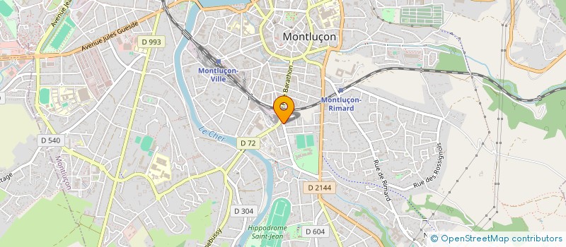 localisation de l'entreprise CANAL PUB à MONTLUCON
