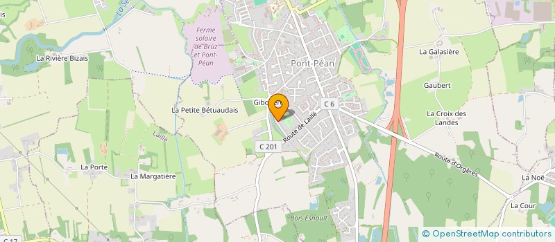 localisation de l'entreprise CANAL QUATRE  PONT-PEAN