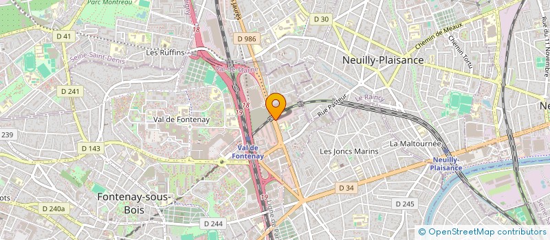 localisation de l'entreprise CANAL SERVICES PROPRES à FONTENAY-SOUS-BOIS