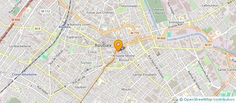 localisation de l'entreprise CANAL SOLEIL à ROUBAIX