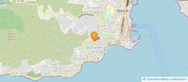 localisation de l'entreprise CANAL SUD CORSICA  AJACCIO