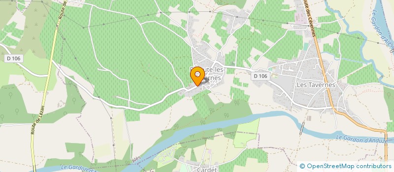 localisation de l'entreprise CANAL VISION à RIBAUTE-LES-TAVERNES