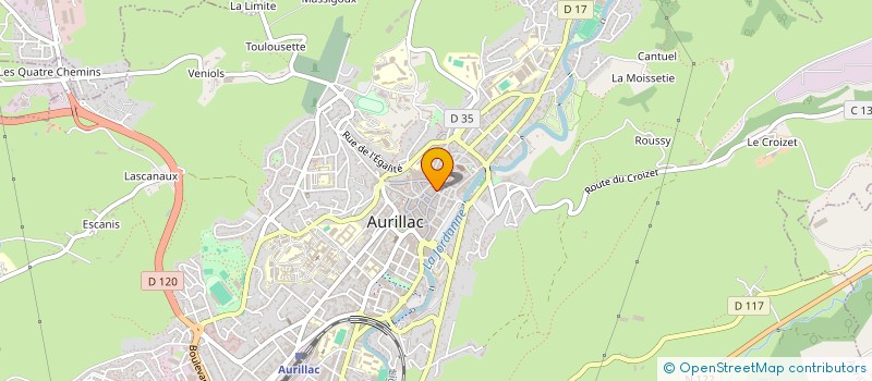 localisation de l'entreprise CANALE à AURILLAC