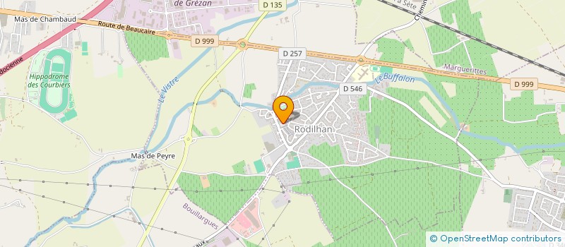 localisation de l'entreprise CANALE  RODILHAN