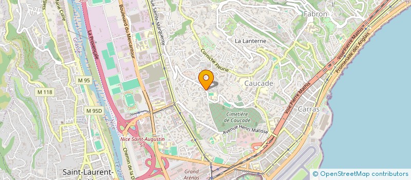 localisation de l'entreprise CANALE ET BRUNO à NICE