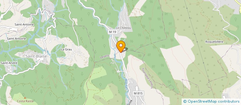 localisation de l'entreprise CANALEA  TOURRETTE-LEVENS