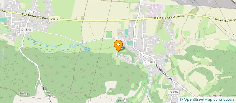 localisation de l'entreprise CANALGE. IMMOBILIER  IZEAUX