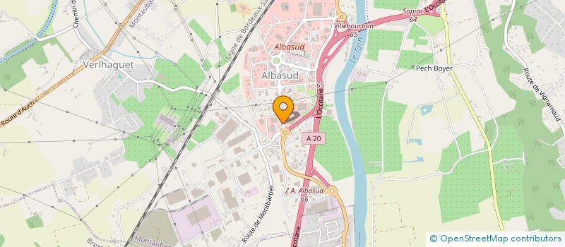 localisation de l'entreprise CANALSLOG  MONTAUBAN