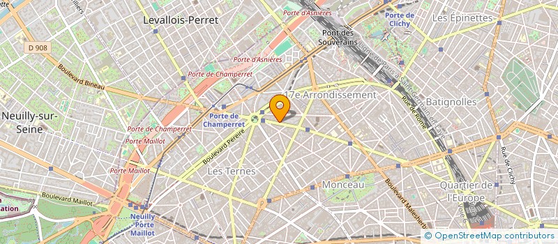 localisation de l'entreprise CANALTECH à COURBEVOIE