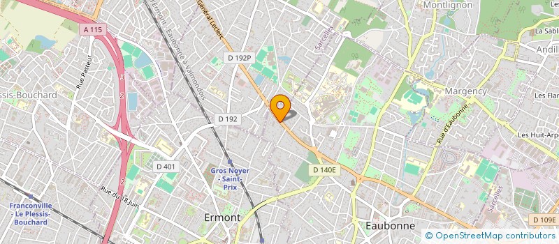 localisation de l'entreprise CANALU à EAUBONNE