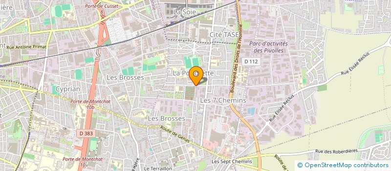 localisation de l'entreprise CANALYS à VAULX-EN-VELIN