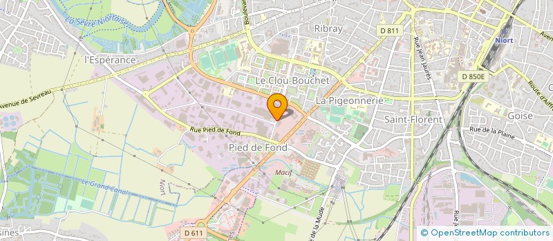 localisation de l'entreprise CANAMETAL à NIORT