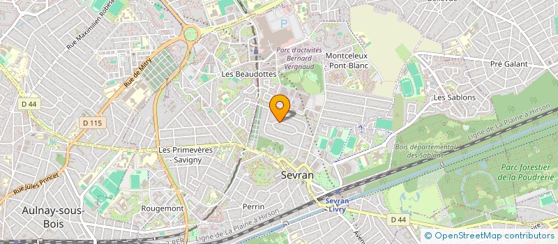 localisation de l'entreprise CANAP à SEVRAN