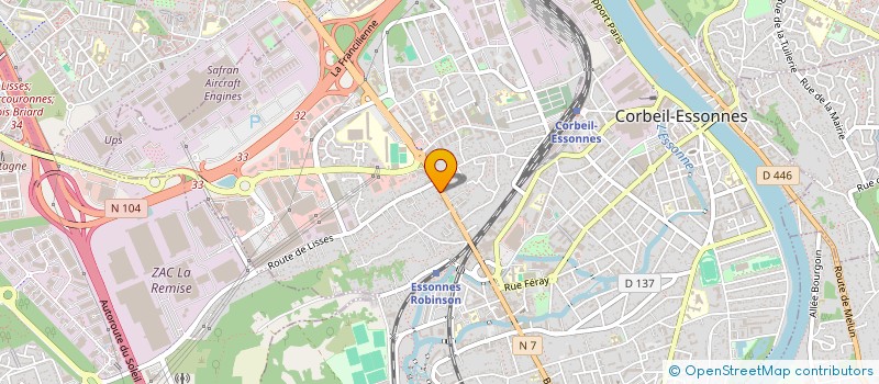 localisation de l'entreprise CANAP DESIGN à CORBEIL-ESSONNES