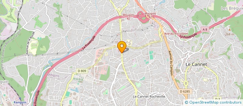 localisation de l'entreprise CANAPE'RO à LE CANNET
