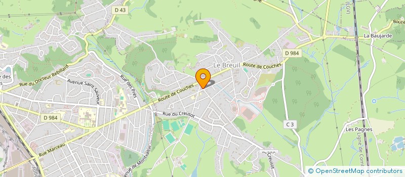 localisation de l'entreprise CANAPE-TISSU.COM à LE BREUIL