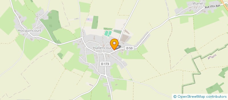 localisation de l'entreprise CANAPLE AUTO PIECES à HALLENCOURT
