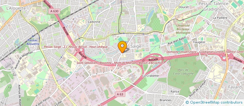 localisation de l'entreprise CANAPY à PESSAC