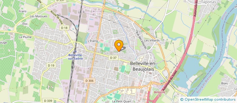 localisation de l'entreprise CANARD ALEXANDRE  BELLEVILLE-EN-BEAUJOLAIS