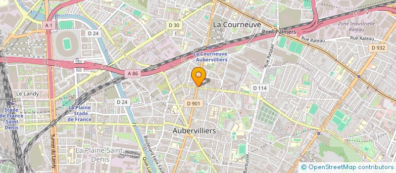 localisation de l'entreprise CANARDS A VOS PLUMES à LA COURNEUVE