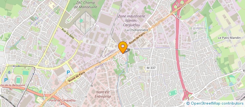 localisation de l'entreprise CANARI CHANTANT  NANTES